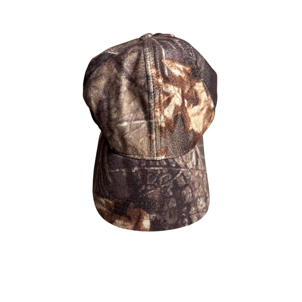 Vintage Realtree Hardwoods Camo Snapback Hat Made in USA‎ Fleece Hunting Cap